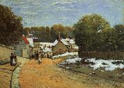 Alfred Sisley Early Snow at Louveciennes oil on canvas